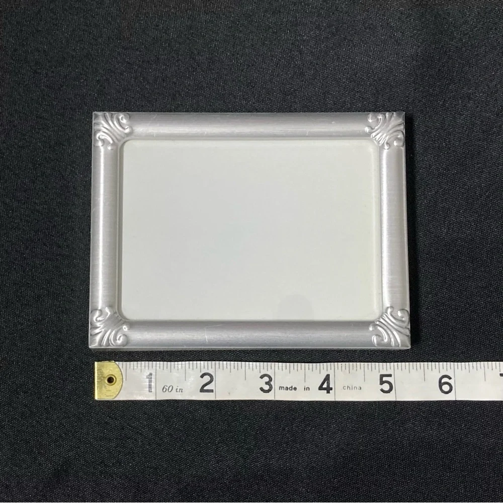 ⭐️ Vintage Metal Silver Easel Back 3” x 4” Picture Frame